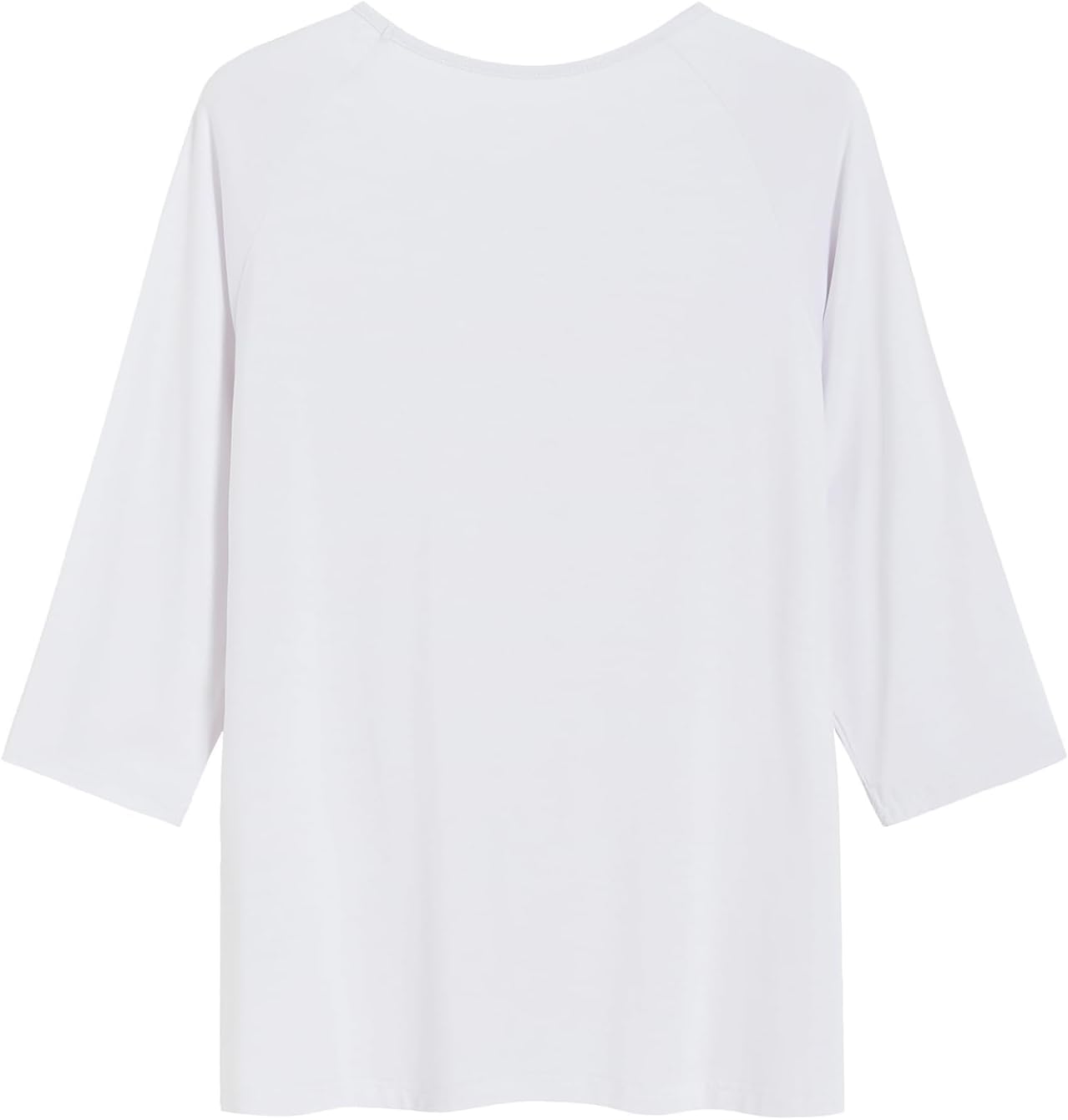 Latuza Women's Viscose Pajama Tops Crewneck 3/4 Sleeves Sleep Tee - Image 3