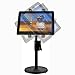 ChargerCity 360° Rotate Tablet Holder Podium Stand Mount w/Quick Release Telescopic Eye Adjust Great for Video Straming or UBER EAT Doordash use