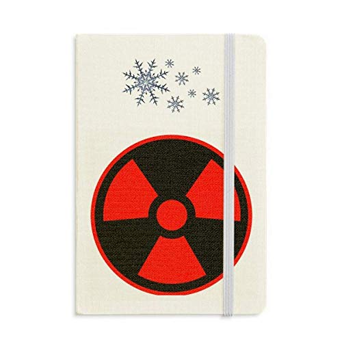 Carnet de notes épais symbole chimique rouge pour bureau et ateliers