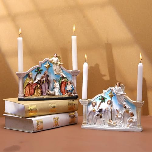 Crèche de Noël incassable en résine pour protéger votre décoration intérieure - 6