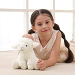 Apricot Lamb Toys Plush Crème Lamb Animaux farcis avec des oreilles molles 8"