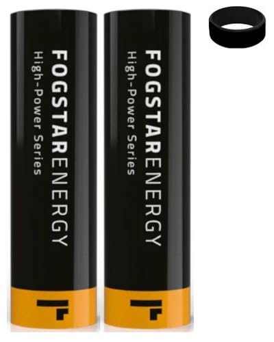 18/650 3800mAh Gold Compatible With Fogstar Energy Works Rechargeable Cells With Sub Ohm Kit No Nicotine (2-PACK)