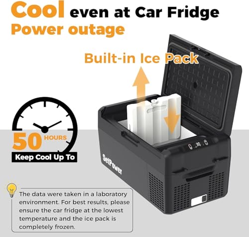 Image of Setpower Electric Cooler Car Refrigerator 12V Fridge Portable Freezer
