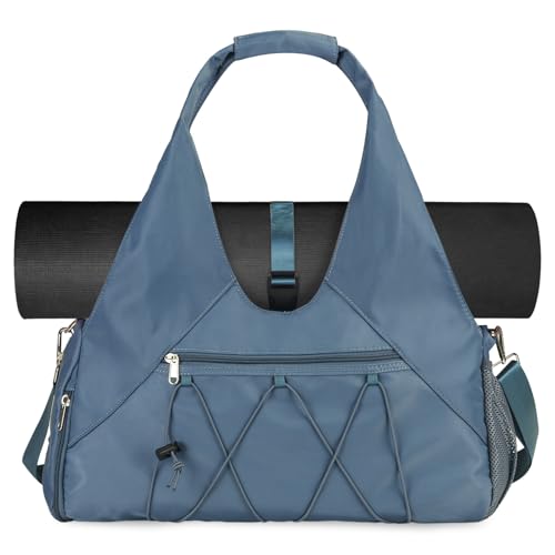 SIVENKE Bolsa Deporte Mujer con Compartimento para Zapatos Bolsa de Yoga de Ventilación Bolsa Deportiva de Entrenamiento Natación de Viaje Fin de Semana Bolsa Gimnasio