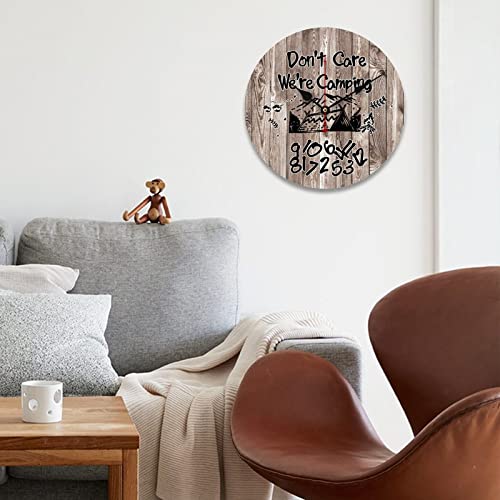 Horloge murale camping rétro : rompez la routine du quotidien chez vous