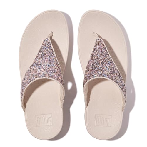 Image of Fitflop Women's Lulu Multi-tonal Glitter Toe-post SandalsSandal
