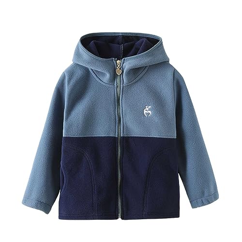 Toddler Girls Boys Zip up Sherp𝐚 Jacket Casual Collared Color Block Athletic Coat Fall Winter Thick Toddler Winter Coat