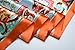 corciova Large Square Satin Silk Like Lightweight Scarf Hair Wrap Women Safety Orange Flower Curly Headband Fashion Bandana