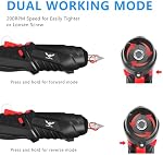 47 in 1 Electric Screwdriver Cordless Rechargeable Set 3.6V Drill 3.5N·m Max Torque Electric Rotatable Drill Screwdriver for Multi-Angle Work