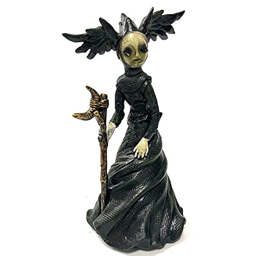 Hotberry Halloween Resin Witch Statue Scary Nightmare Sculpture Crafts Unique Creative Christmas Patio Graveyard Garden Decoration Zombie Handmade Decor thumb #5