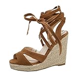 keilabsatz high heels sandalen