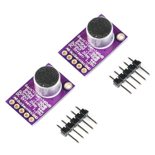 EC Buying 3Pcs MAX9814 Microphone Amplifier Module Electret Microphone Amplifier Module MIC Microphone Sound Amplification Microphone Head Sensor Auto Gain Control Release Ratio Low THD for Arduino
