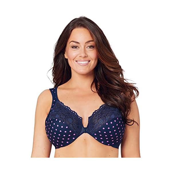 Glamorise-Womens-Plus-Size-Wonderwire-Front-Close-Bra-Underwire-1245 Glamorise Full Figure Plus Size Wonderwire Front-Closure Bra Underwire #1245