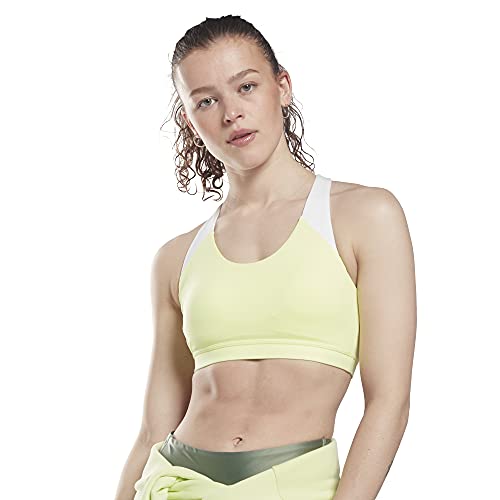 Core 10 By Reebok Women's Sports Bra, Medium Support, Energy Glow, Large #TOP1