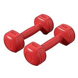 dumbells， Dumbbells Set Weights Free Hex Barbell Weight For Strength Training, Choose(Rosso,2kg)