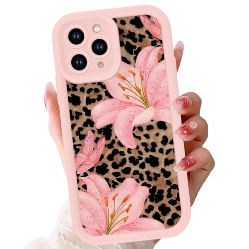 Coque silicone souple iPhone 16 Pro motif léopard fin