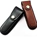 Folding Blade Pocket Knife Sheath 5 Inch Leather Knife Sheath Leather Case with Snap Closure Belt Loop Case Leather Pouch Folding Knife Sheath Holder