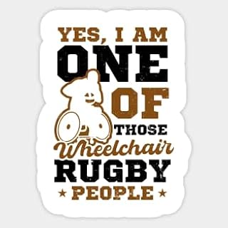 Stickers Vinyl Wheelchair Rugby Shirt | One of Those People- Vinyl Stickers Laptop Decal Water Bottle Sticker Funny Sticker â€¦713