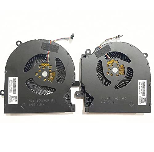 Fleshy Leaf New CPU+GPU Cooling Fan Replacement for HP Omen 15-EN 15-EK 15-EK0023DX 15-EK0020CA 15-EK0013DX 15-EK0008CA TPN-Q236 TPN-Q238 ND8CC02-19J23 M04215-001 ND8CC02-19J22 M04216-001 12V