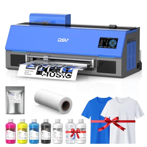 Image of DSV A3 i3200 DTF Printer, 2 Min /A3 Print, 720x3600 DPI, 2-Year Ink Included | 24 /7 Auto-Maintenance,2X Speed vs XP600,White Ink Circulation & Stirring System,Apparel Printer for DIY Business