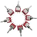 mxuteuk 8pcs MTS-203 6 Terminal 3 Position DPDT Mini Miniature Toggle Switch Car Dash Dashboard ON/Off/ON 5A 125V 2A 250V