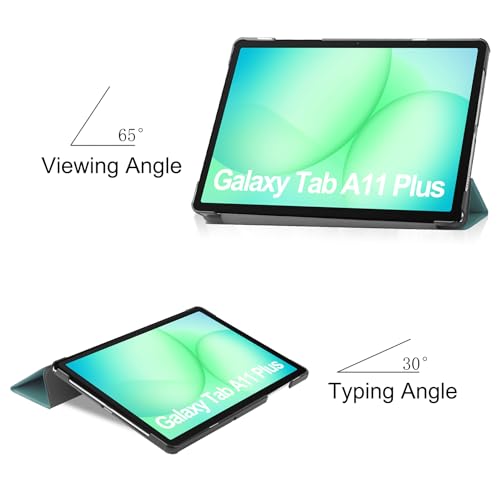 Image of ProElite Case Cover for Samsung Galaxy Tab A11 Plus 11 inch 2025 Case, Slim Trifold Flip case Cover for Samsung Galaxy Tab A11+ 11 inch 2025 Case Tablet [Auto Sleep Wake Feature], Dark Green