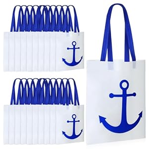 Bulyoou 12 Pcs Anchor Bags Summer Cruise Gift Bags...