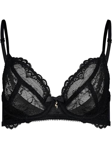 Gossard Women's Superboost Lace Non Padded Plunge Bra, Opaque, Black, 36B - Image 7