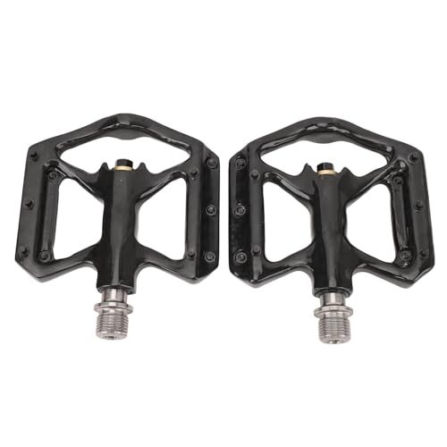Bike Pedals Carbon Fiber 3 Bearing Anti Slip Lightweight Flat Platform Pedals for Road Mountain Bikes Durable Strong Pedal Set for Cyclists Carbon Fiber Material 92x107x16.5mm 2PCS2