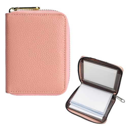 Tarjeteros para Tarjetas de Credito para Hombre y Mujer,Crédito Tarjetero con Cremallera,hasta 20 Tarjetas,Porta Cartões,Tarjetero Pequeño,Ideal para ID y Banco