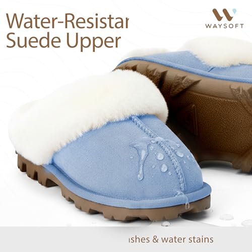 Image of WaySoft Women's 100% Genuine Australian Sheepskin Scuff Slippers