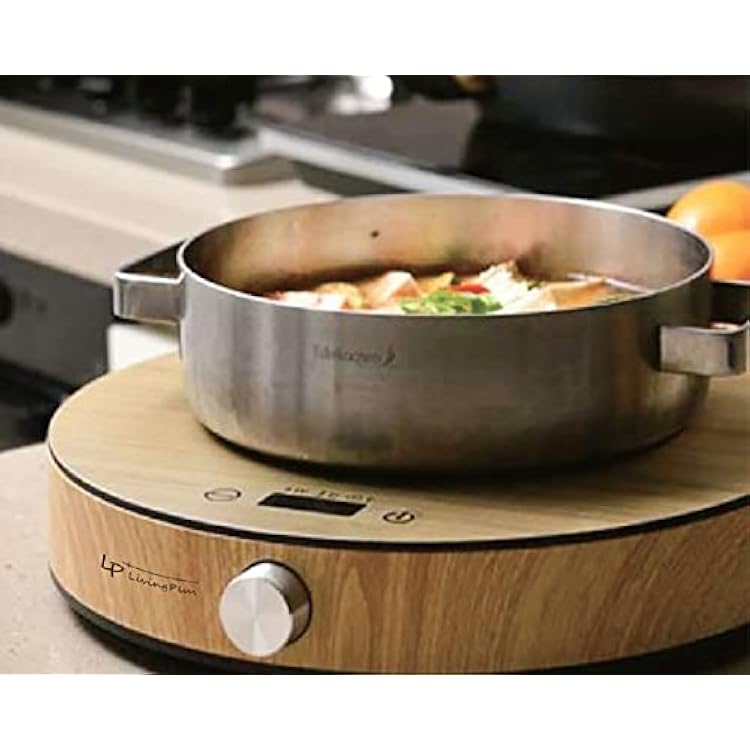 1800W Induction Cooktop Countertop Burner, 3 Hour Max Timer