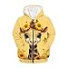 HELLHERO Sunflower Giraffe Hoodie Zip Up Jacket for Girls Kids Clothing 11-13 Long Sleeve Shirt Comfy Fashion Hoodies Sweatshirt Sports Top Activewear Athletic Hiking Cycling