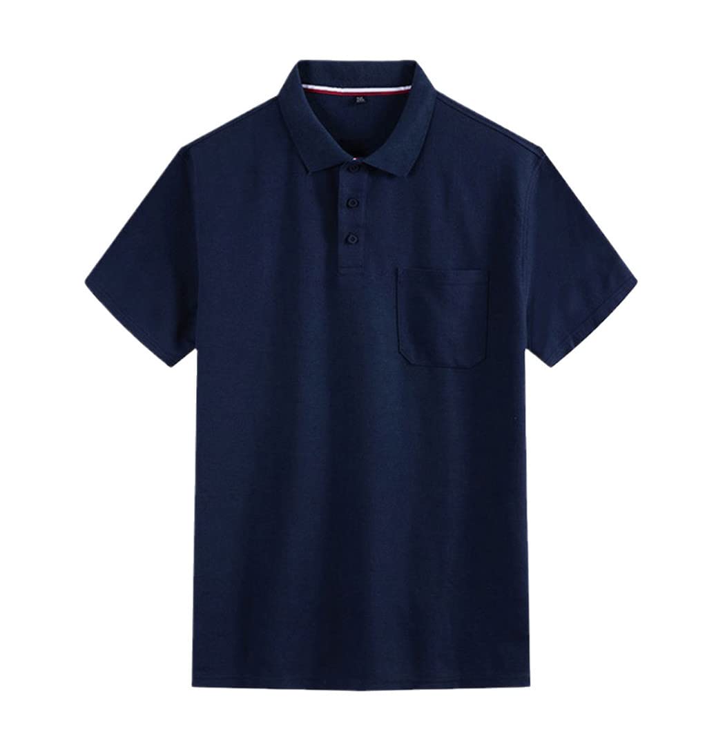 Polo homme ample bleu XXXXXL parfait pour les journées décontractées - 7
