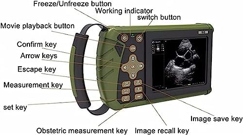 Przenośny weterynaryjny skaner ultradźwiękowy z wypukłą sondą, sprzęt diagnostyczny do monitorowania zdrowia zwierząt, idealny dla zwierząt domowych i hodowli