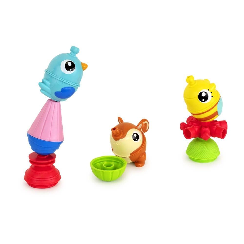Lalaboom Set Da 6 Pezzi Con Perline Educative E 2 Animali Della Foresta - Gioco Montessori Per Bambini Da 10 Mesi A 4 Anni - Forme, Colori E Motricità Fine - BL310