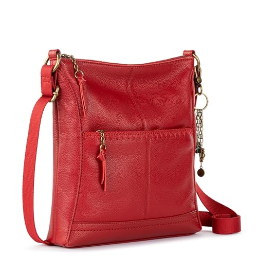 Image of The Sak Lucia Leather Crossbody Purse - Premium Leather Women's Handbag for Everyday & Travel - Cross Body Bag With Zipper