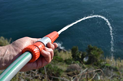 Siroflex 4545/S Bewässerungspistole 1 Made in Italy | Bewässerungspistole mit Anschluss | Wasserpistole für Schlauch kompatibel mit allen Schnellkupplungen | Anschlüsse für Gartenschläuche