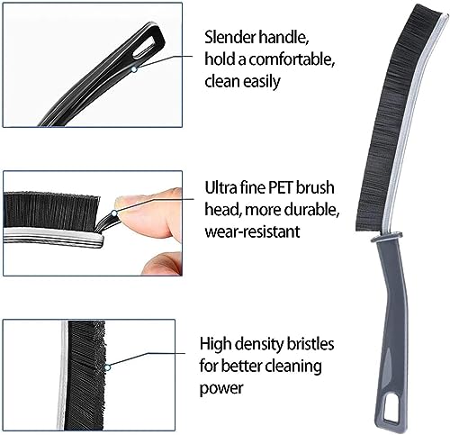 Image of 6 Pcs Crevice Cleaning Brush 2025 New Multifunctional Gap Cleaning Brush Tool, Bathroom Gap Brush, Grout Cleaner Brush Hard Bristle Crevice