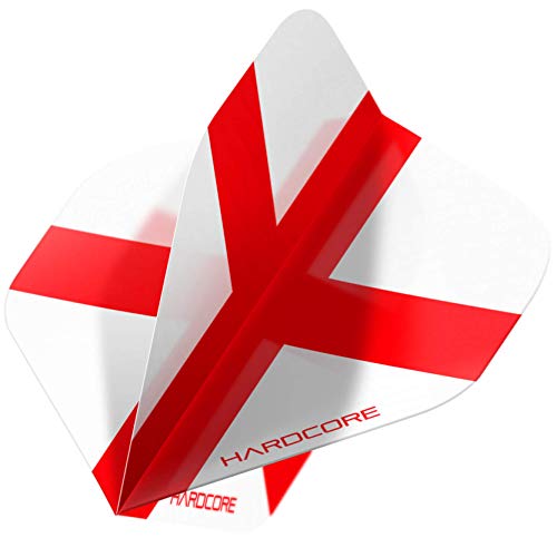 RED DRAGON Hardcore XT England Flag Dart Flights
