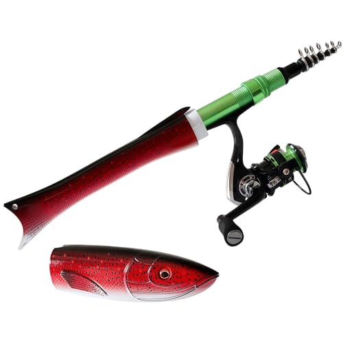 Mini poteau de pêche télescopique en carbone compact pour camping