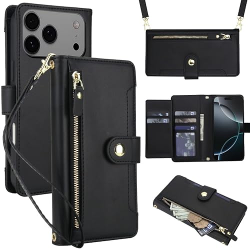 Protégez votre iPhone 16 Pro Max noir et cartes sans encombrement