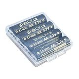 Shockli CR-AA, AA Li-ion 3.6V Rechargeable Batteries Button top for Flashlight Lumintop Tool AA 2.0, ThruNite Archer, NICRON N7- (4- Pack)