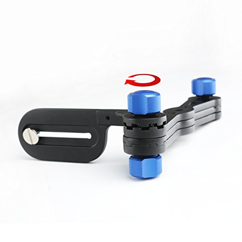 Movo Photo Sv1000 Aluminum Combination Shoulder Rig/Selfie Stick/Handheld Stabilizer/Video Grip - For All Cameras Up To 9 Lbs/4Kg #TOP4