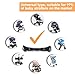 LIFTATAPA 3pcs Stroller Connector for Twins Car Gadgets, Quick Release Adjustable Stroller Pushchair Connector, Universal Twin Stroller Connector Side by Side Accessories(Black)