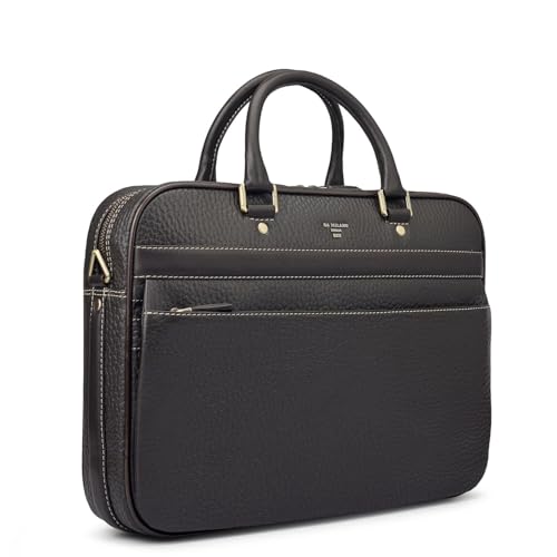 Image of Da Milano Leather Laptop Bag for Men & for Women - Fits Upto 15 inch Laptop (6166D)