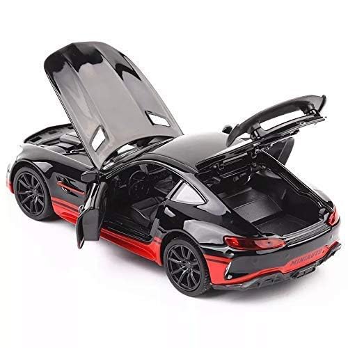 BYTEFUN Metal Model Alloy Die Cast Car Toy 1:32 Scale | Mercedes Benz AMG GTR Luxury Car | Model Pull Back Vehicle with Openable Door Sound & Light for Kids (Amg Gt red & Yellow) (B0D37VZKBT) Amazon Price History, Amazon Price Tracker