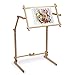 Needlework Floor-Standing Type Stand with Adjustable Frame Made of Organic Beech Wood Tapestry Cross Stitch Embroidery Frame Holder (15.7