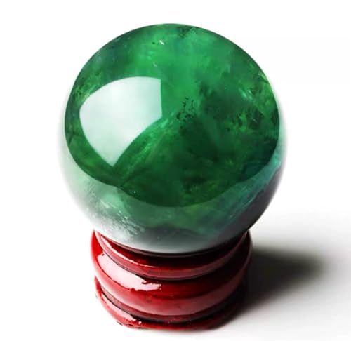 Grande sphère en fluorite verte de 8cm, cadeau idéal d'ornement Fengshui