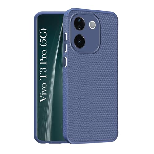 Image of Jkobi Liquid Silicone Back Case Cover for Vivo T3 Pro (Camera Protection | Side Grip Texture | Soft and Flexible)